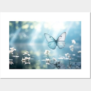 Butterfly Forest Nature Serene Tranquil Posters and Art